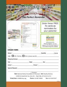 Diabetes Friendly Food Pantry Rx Healthy Shelves