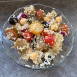 quinoa with roasted eggplant